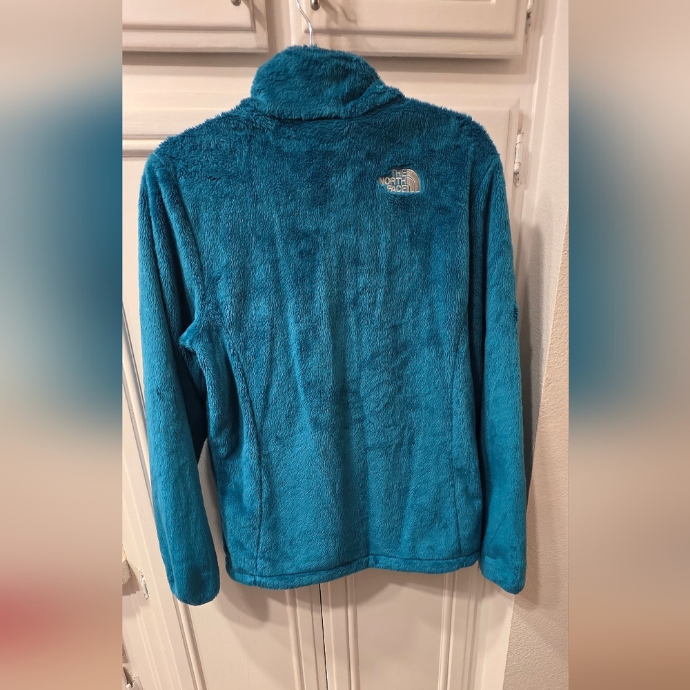 The North Face Women's Teal Osito Luxe Zip Up Fleece Jacket ~ Size Medium - Picture 4 of 10